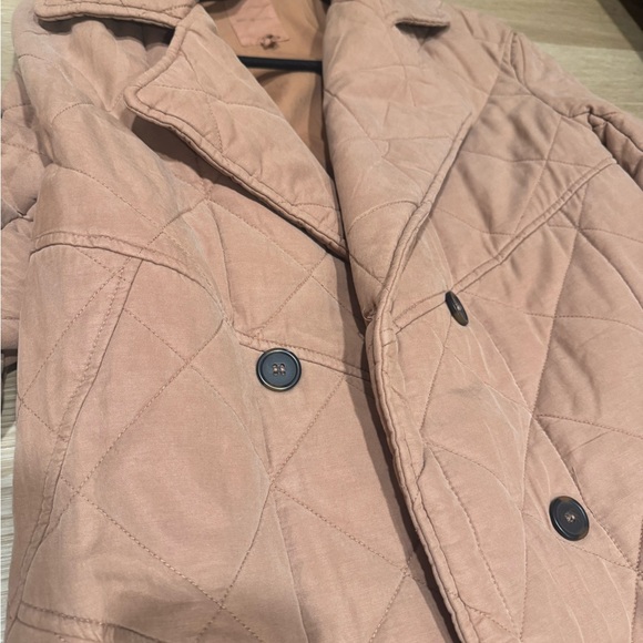 Avec Les Filles Quilted Tan Puffer Coat - Picture 2 of 4